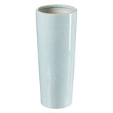 Vase 13 x 13 x 33 cm aus Keramik türkis