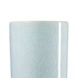 Vase 13 x 13 x 33 cm aus Keramik türkis