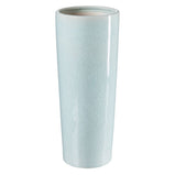 Vase 16,5 x 16,5 x 40,5 cm aus Keramik türkis