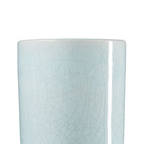 Vase 16,5 x 16,5 x 40,5 cm aus Keramik türkis