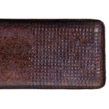 Tablett für Snacks 41,5 x 16 x 3 cm Aluminium Bronze