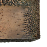 Tablett für Snacks 24,5 x 24,5 x 2 cm Aluminium Bronze