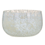 Kerzenschale Kristall Weiß 13 x 13 x 8 cm