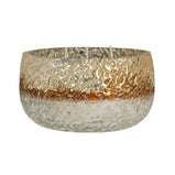 Kerzenschale Kristall Creme 13 x 13 x 8 cm