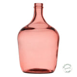 Dekorative Karaffe Rosa Recyceltes Glas 18 x 18 x 30 cm