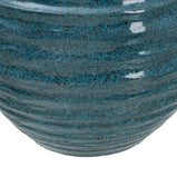 Blumentopf 39 x 39 x 37 cm aus Keramik Blau