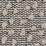 Kissen Baumwolle Schwarz Beige 45 x 45 cm