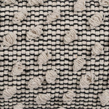 Kissen Baumwolle Schwarz Beige 30 x 60 cm