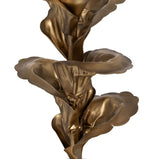 Kerzenschale Gold Eisen 9,5 x 9,5 x 21 cm