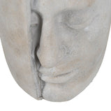 Blumenvase Grau Zement Gesicht 21 x 18 x 32,5 cm