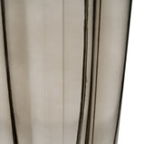 Vase Grau Kristall 15,5 x 15 x 25 cm