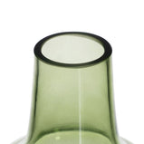 Vase grün Kristall 13 x 13 x 19 cm