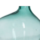 Vase grün Kristall 14,5 x 9,5 x 17 cm