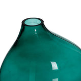 Vase grün Kristall 12,5 x 8,5 x 24 cm