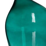 Vase grün Kristall 12,5 x 8,5 x 24 cm