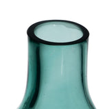 Vase grün Kristall 12,5 x 10 x 25 cm