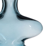 Vase Blau Kristall 18 x 7,5 x 21,5 cm