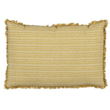 Kissen Baumwolle Beige Senf 60 x 40 cm