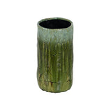 Vase grün aus Keramik 17,5 x 17,5 x 33 cm