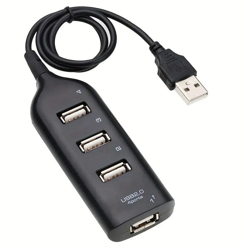 2.0 Multi-USB Hub Splitter 4-Port USB Hub Verteiler Adapter Laptop PC