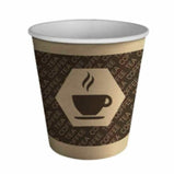 Gläserset Algon Pappe Einwegartikel Kaffee 10 Stück (100 Stücke)