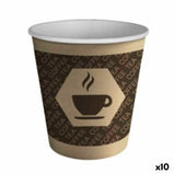Gläserset Algon Pappe Einwegartikel Kaffee 10 Stück (100 Stücke)