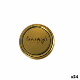 Deckelset Sarkap Homemade Gold 6 Stücke 6,6 x 0,8 cm (24 Stück)