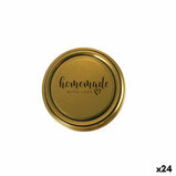 Deckelset Sarkap Homemade Gold 6 Stücke 7 x 0,8 cm (24 Stück)