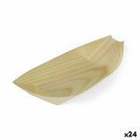 Schalenset Algon Einwegartikel Holz 4 Stücke 23 cm (24 Stück)