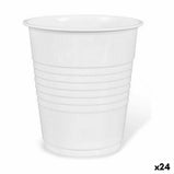 Mehrweg-Gläser-Set Algon Kaffee Weiß Kunststoff 25 Stücke 100 ml (24 Stück)