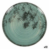 Flacher Teller La Mediterránea Aspe türkis Ø 26 x 2,5 cm (12 Stück)