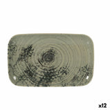 Tablett für Snacks La Mediterránea Aspe grün rechteckig 30 x 18 x 2,5 cm (12 Stück)
