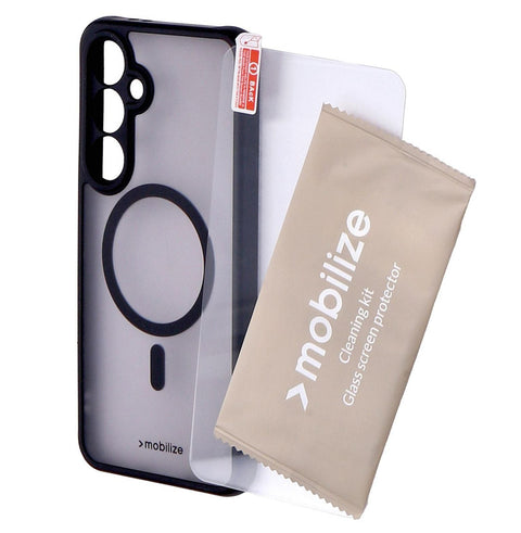 Protection Pack passend für Samsung S23 FE 5G Clear Black Case und Displayschutz
