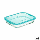 Lunchbox hermetisch Luminarc Keep'n Lagon türkis 1,5 L Glas (6 Stück)