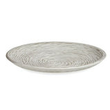 Dekorativer Teller Weiß Spirale Ø 29 cm (6 Stück)