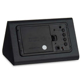 Digitale Desktop-Uhr Schwarz PVC Holz MDF 11,7 x 7,5 x 8 cm (12 Stück)