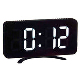 Digitale Desktop-Uhr Schwarz ABS 15,7 x 7,7 x 1,5 cm (12 Stück)