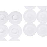 Rutschfeste Duschmatte Weiß PVC 68 x 1 x 36 cm (6 Stück)