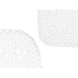 Rutschfeste Duschmatte Weiß PVC 53 x 52,5 x 1 cm (6 Stück)