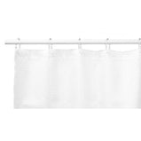 Duschvorhang Punkte Weiß Polyester 180 x 180 cm (12 Stück)