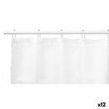 Duschvorhang Punkte Weiß Polyester 180 x 180 cm (12 Stück)