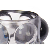 Kerzenschale Mikrosphären Grau Kristall 8,4 x 12,5 x 8,4 cm (12 Stück)
