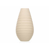 Vase Beige aus Keramik 19 x 33 x 19 cm (4 Stück) Streifen