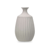Vase Grau aus Keramik 19 x 31 x 19 cm (4 Stück) Streifen