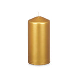 Kerze Gold 7 x 15,5 x 7 cm (12 Stück)