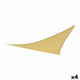 Sonnensegel Aktive Dreieckig Creme 360 x 0,5 x 360 cm (4 Stück)