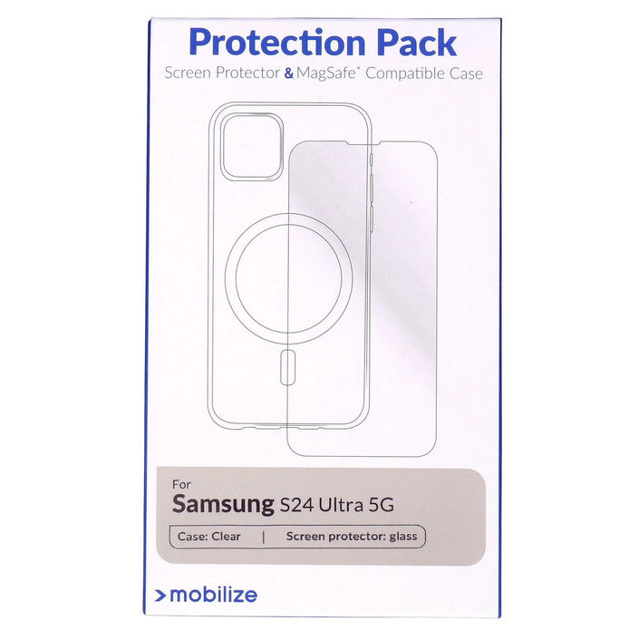 Protection Pack passend für Samsung S24 Ultra Clear Case und Displayschutz