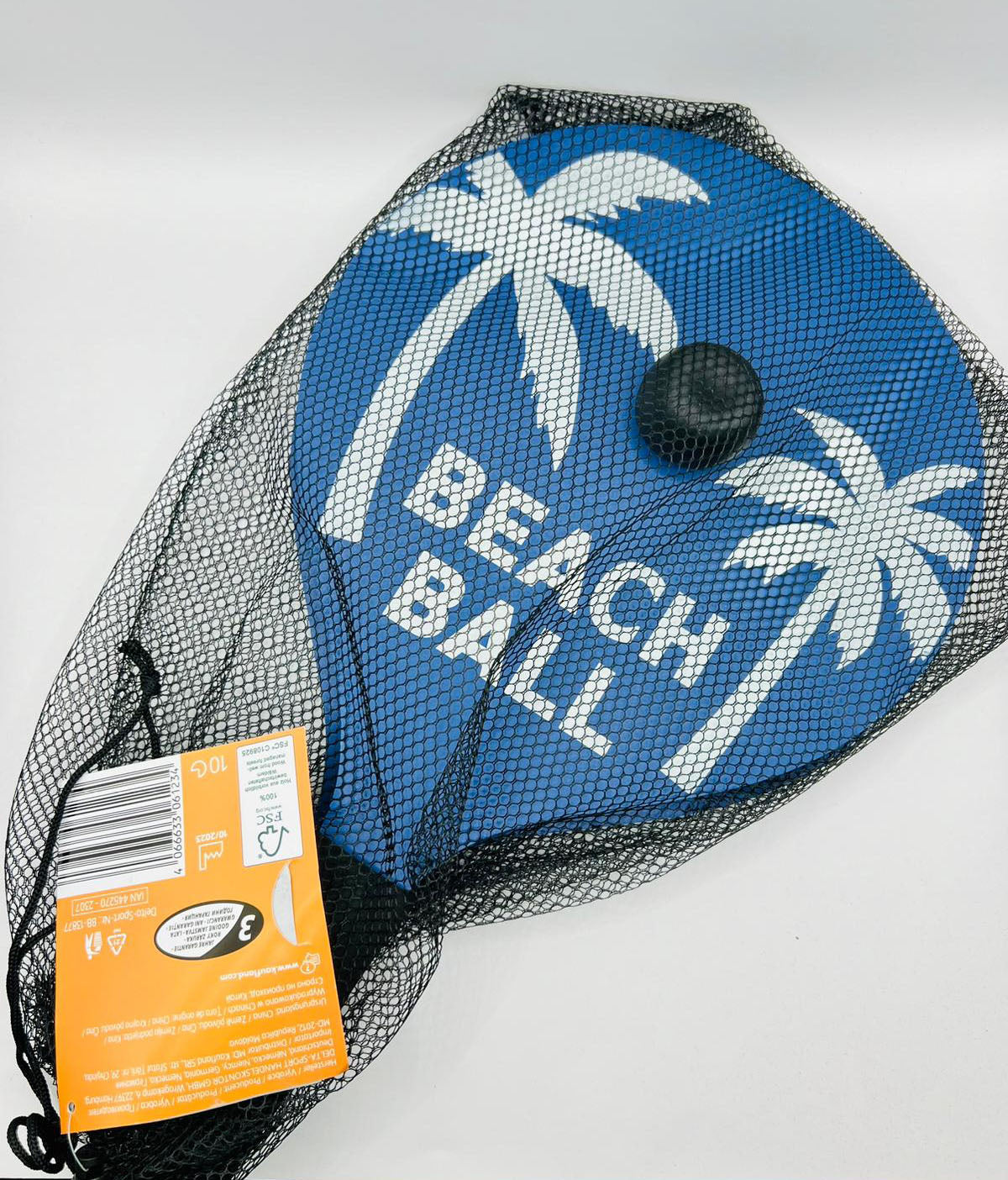 CRIVIT Wasserball-Set, aus Holz, mit Netzbeutel