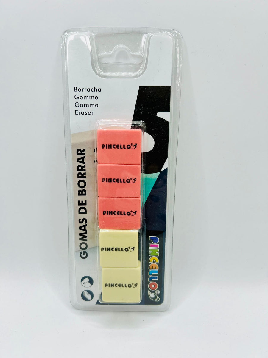 Radiergummi Pincello (5 Stücke)