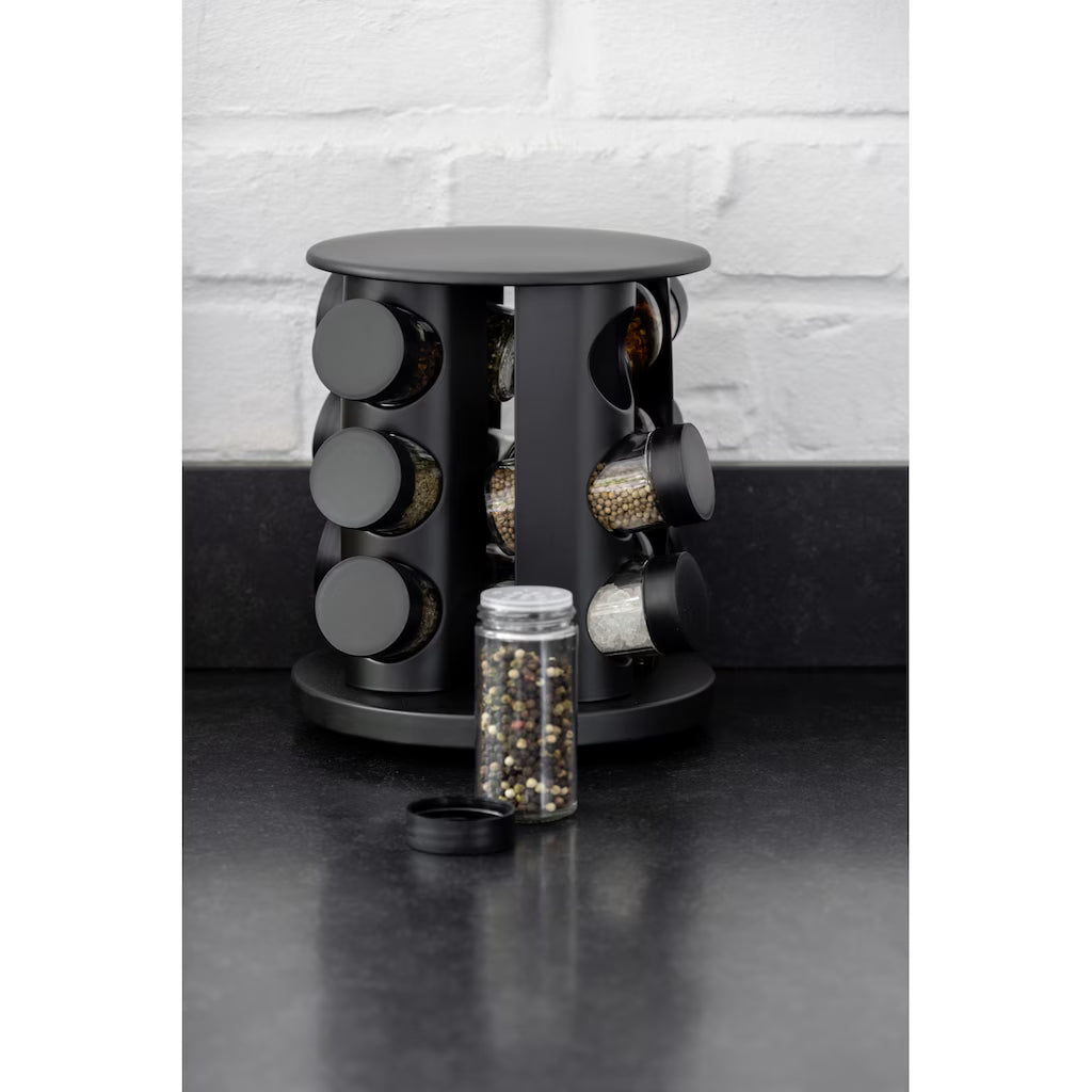 ERNESTO® Gewürzregal, drehbar, mit 9 Glasbehältern